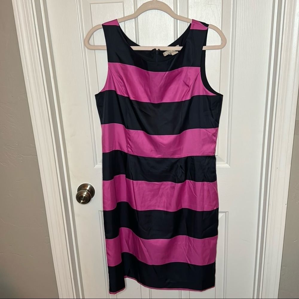 Pink and navy stripped Banana Republic dress - Picture 4 of 5